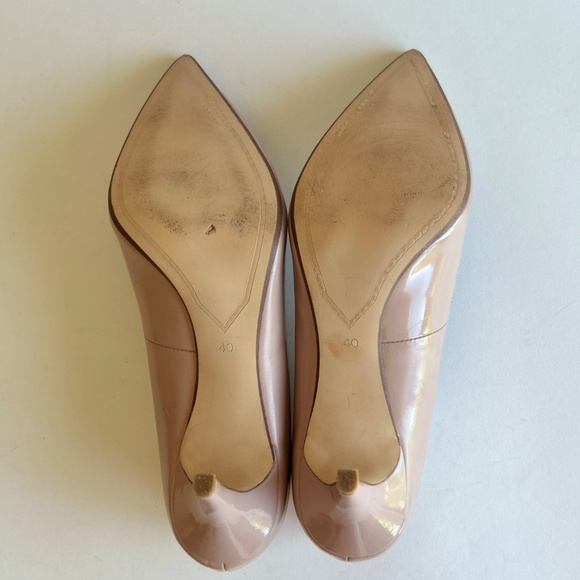 Dune London Dust Pink Patent Leather Point Toe Heels size EUR 40, US 9.5 - Picture 8 of 13